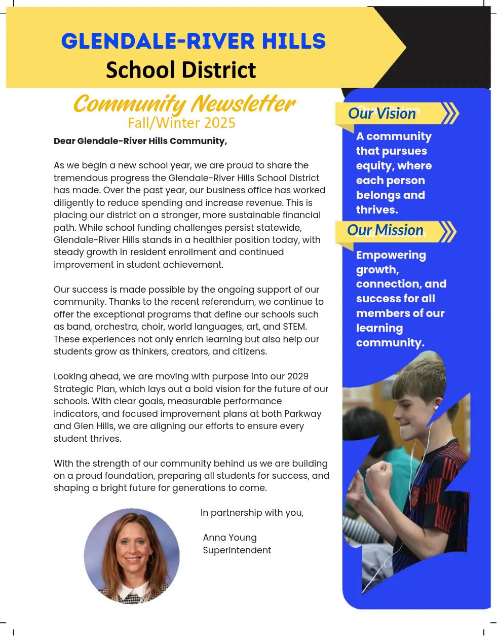 cover photo of Fall 2025 community newsletter